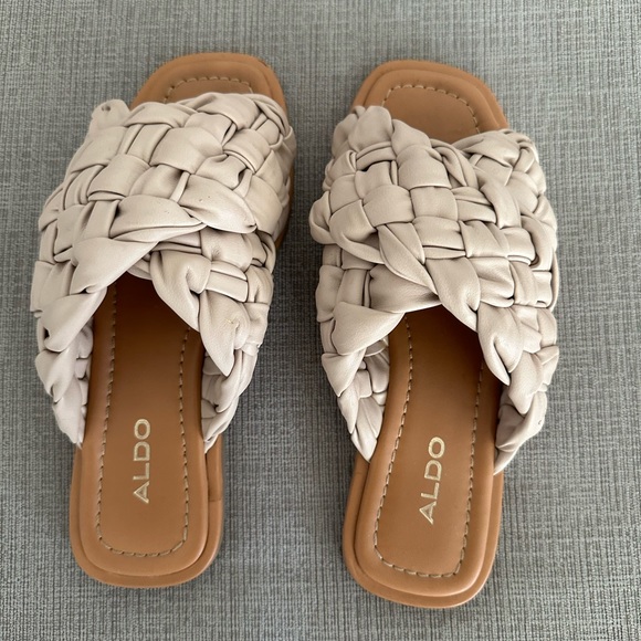 Aldo Shoes - Aldo - WOVINA nude sandal in size 6.5